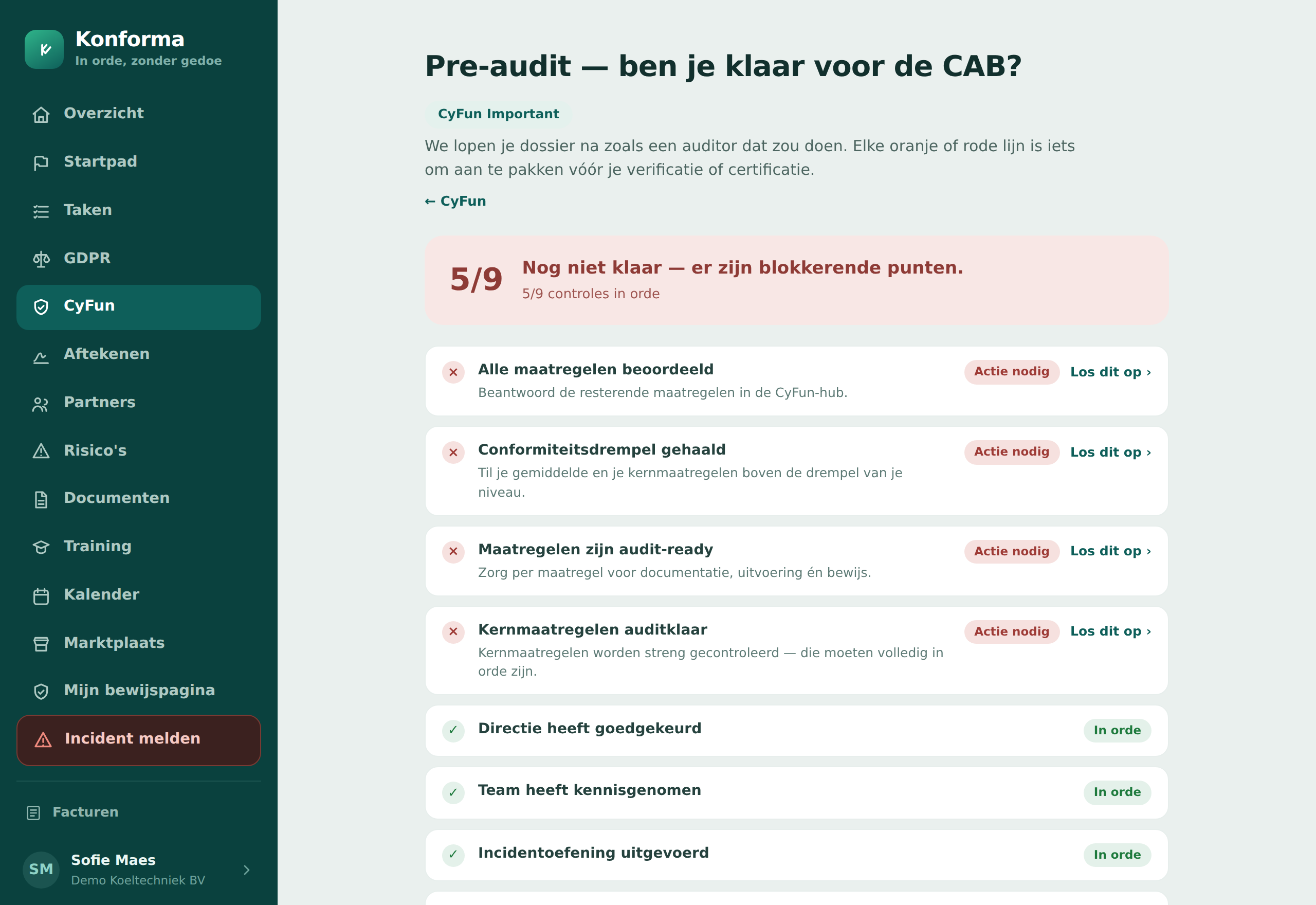 De pre-audit die kijkt zoals een auditor